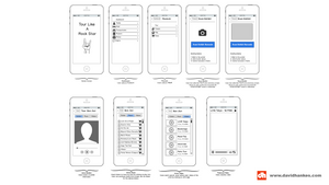 Prototype of the museum exhibit experience using a mobile application